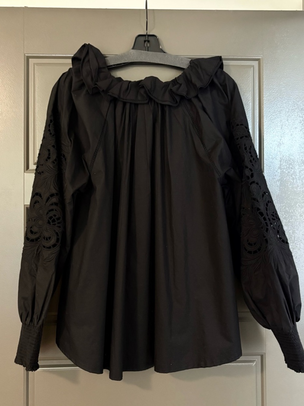 Scarlett Poppies Antonina Black Poplin Top - Picture 5 of 9